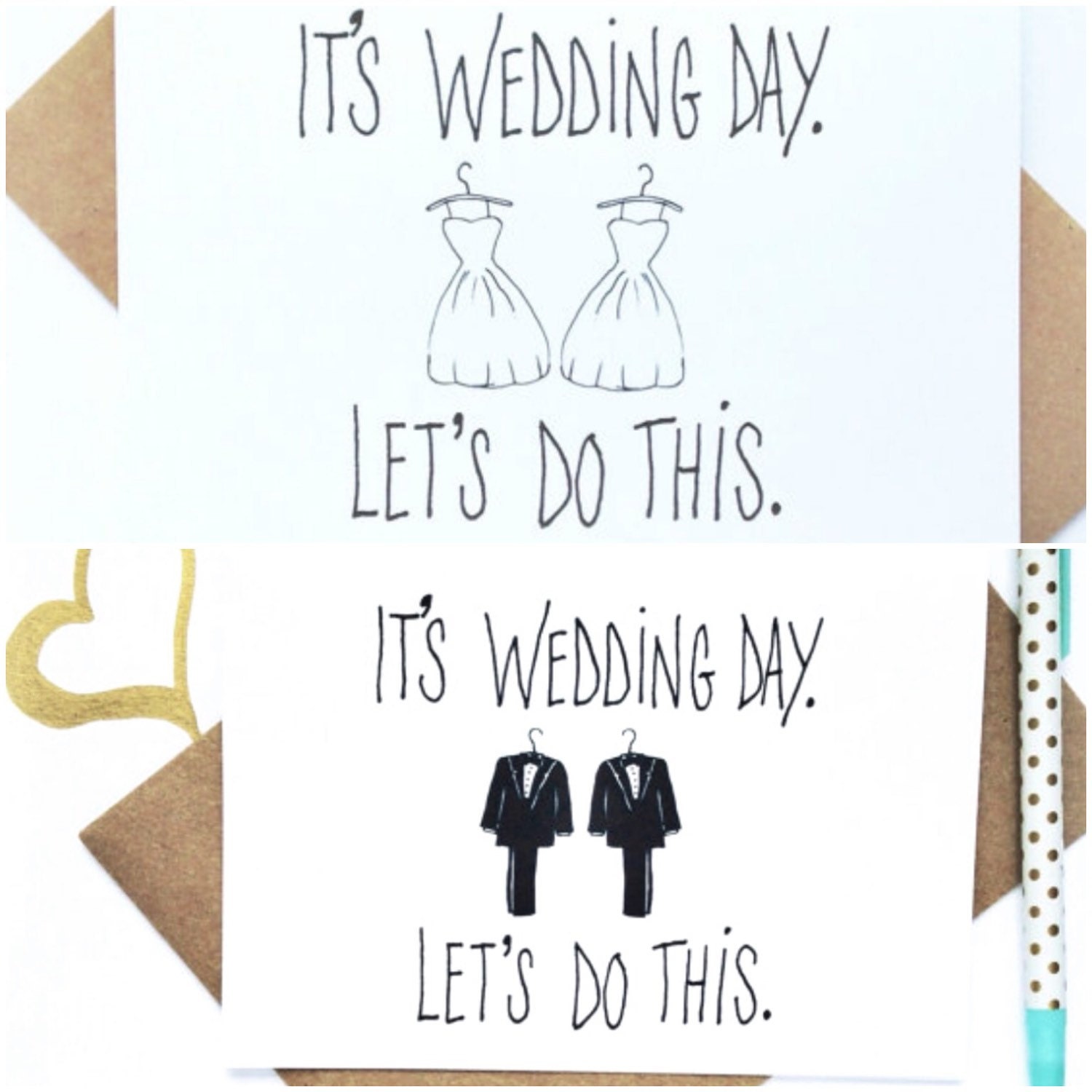 Funny Wedding Card It�s Wedding Day Let�s Do This