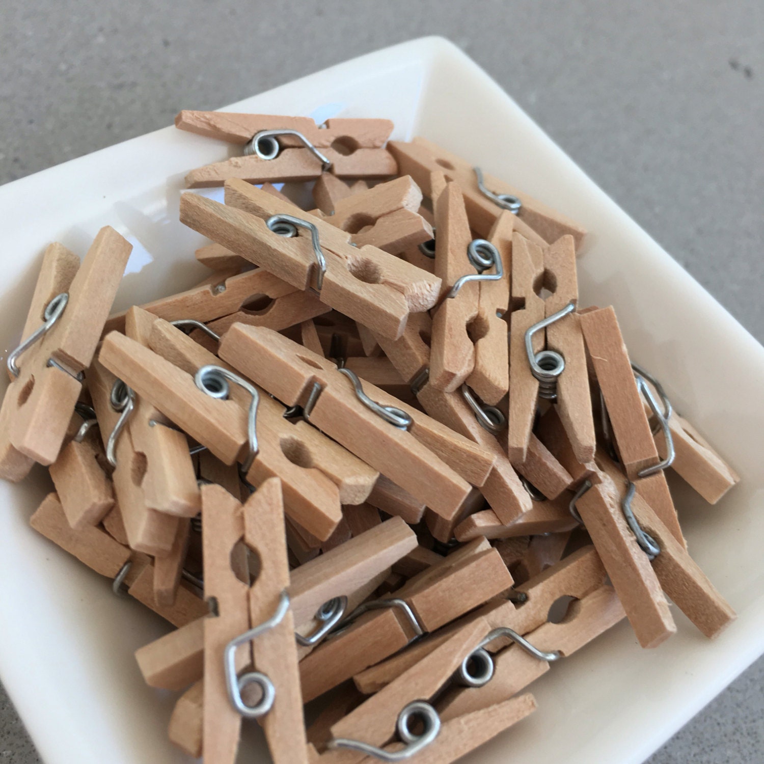 Mini Wooden Pegs 25 Mini Wooden Pegs