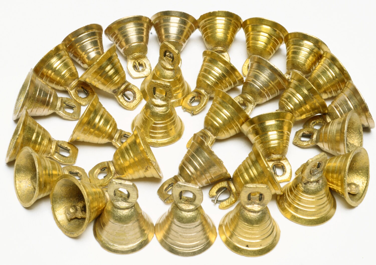 1Ht Lot 200 Pcs Brass Vintage Style Indian Bells Cow