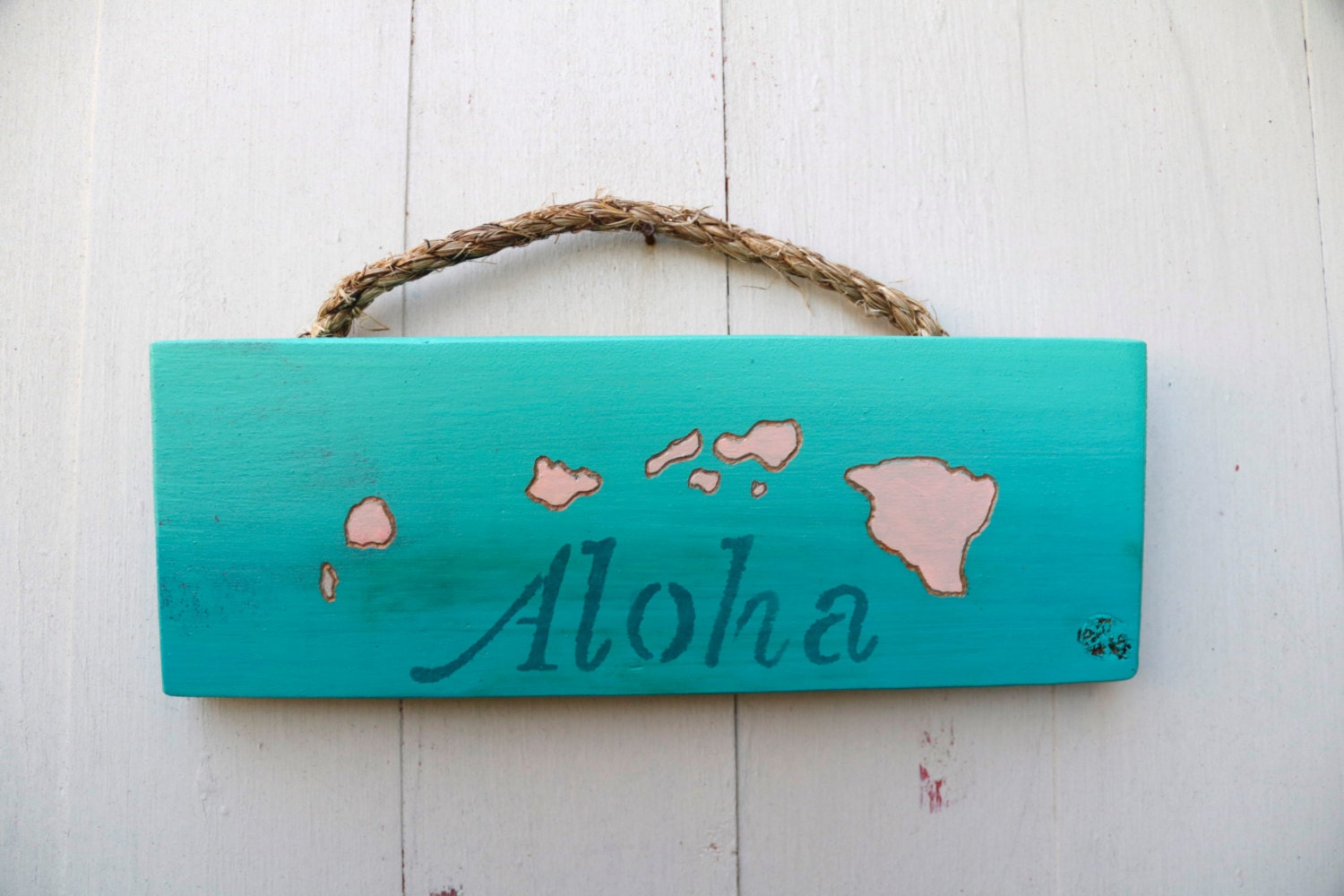 Aloha Sign Hawaiian Style Wooden Wall Decor by LahahanaWonders