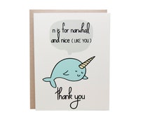 Popular items for narwhal card on Etsy