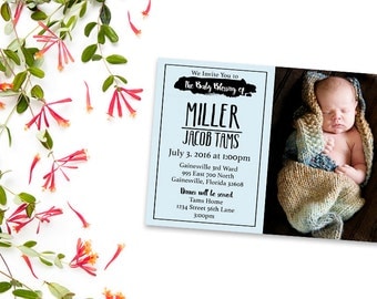 Baby Blessing Announcement/Invitation