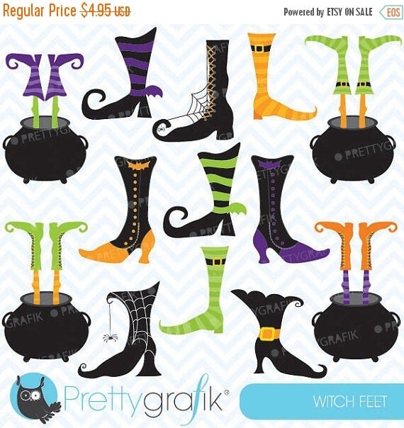 80% OFF SALE witch feet clipart commercial use, vector graphics, digital clip art, digital images - CL552 Il_570xn