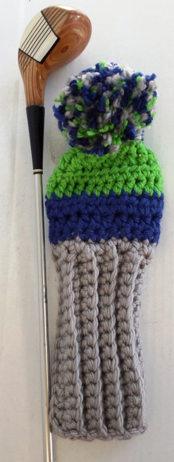 Items similar to Crochet Golf Club Covers, Club Head Covers, Golf Head