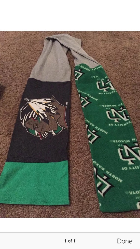 UND Fighting Sioux T-Shirt Scarf by TheBeachOn32nd on Etsy
