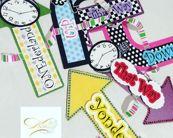 Alice In Wonderland Party/ Alice in Wonderland Welcome Banner/This Way, That Way Sign