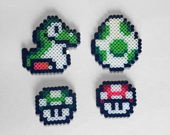 Super Mario Perler Bead Sprites