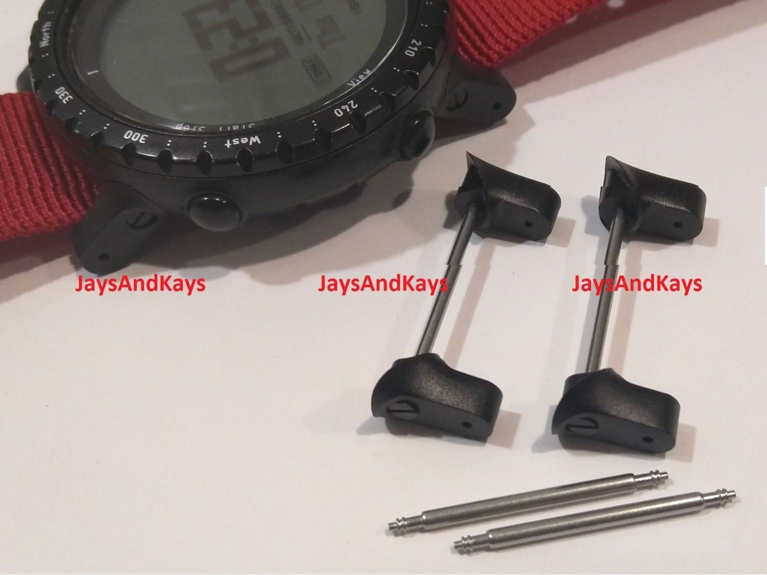 JaysAndKays® Fixed Lugs™ Adapters Springbar End for Suunto
