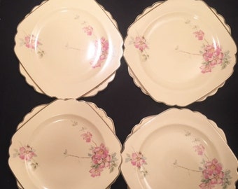 Homer Laughlin - Wells china Briar Rose dinner plate