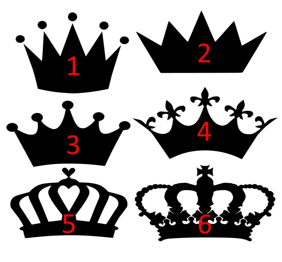 Princess Crown Decals