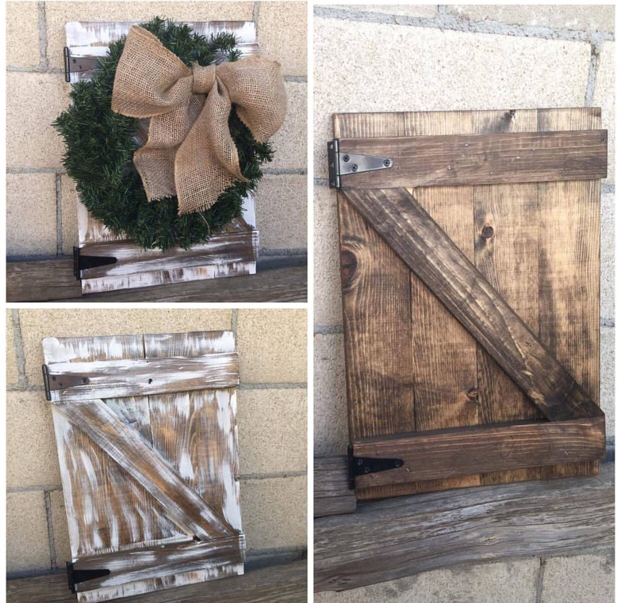 Barn door mini barn door wood decor farmhouse by Thebannergirls