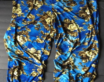 Harem pants, blue harem pants, gypsy costume, bellydance, belly dance