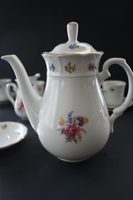 TK Thun Czechoslovakia China Tea Set 14 Piece Tea Coffee