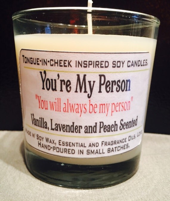 You're My Person Soy Candle Grey's Anatomy Vanilla by PickMeCups