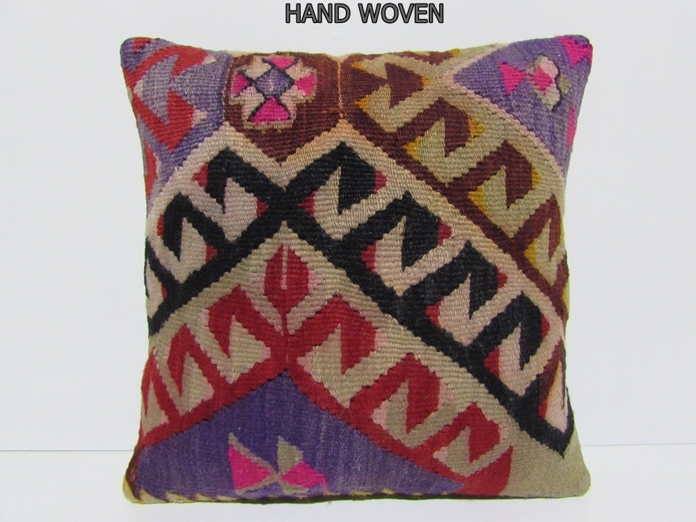 kilim pillow chair pads 18x18 DECOLIC couch pillow dining