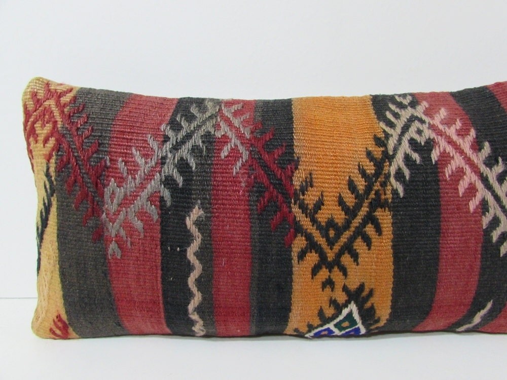 kilim lumbar pillow large cushion cover kilim cushion cover