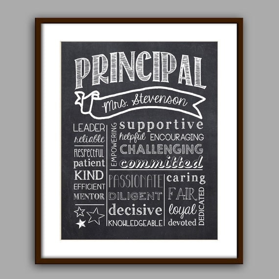 Principal Gift The Best Principal Chalkboard