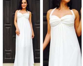 halter maxi sun beach dress