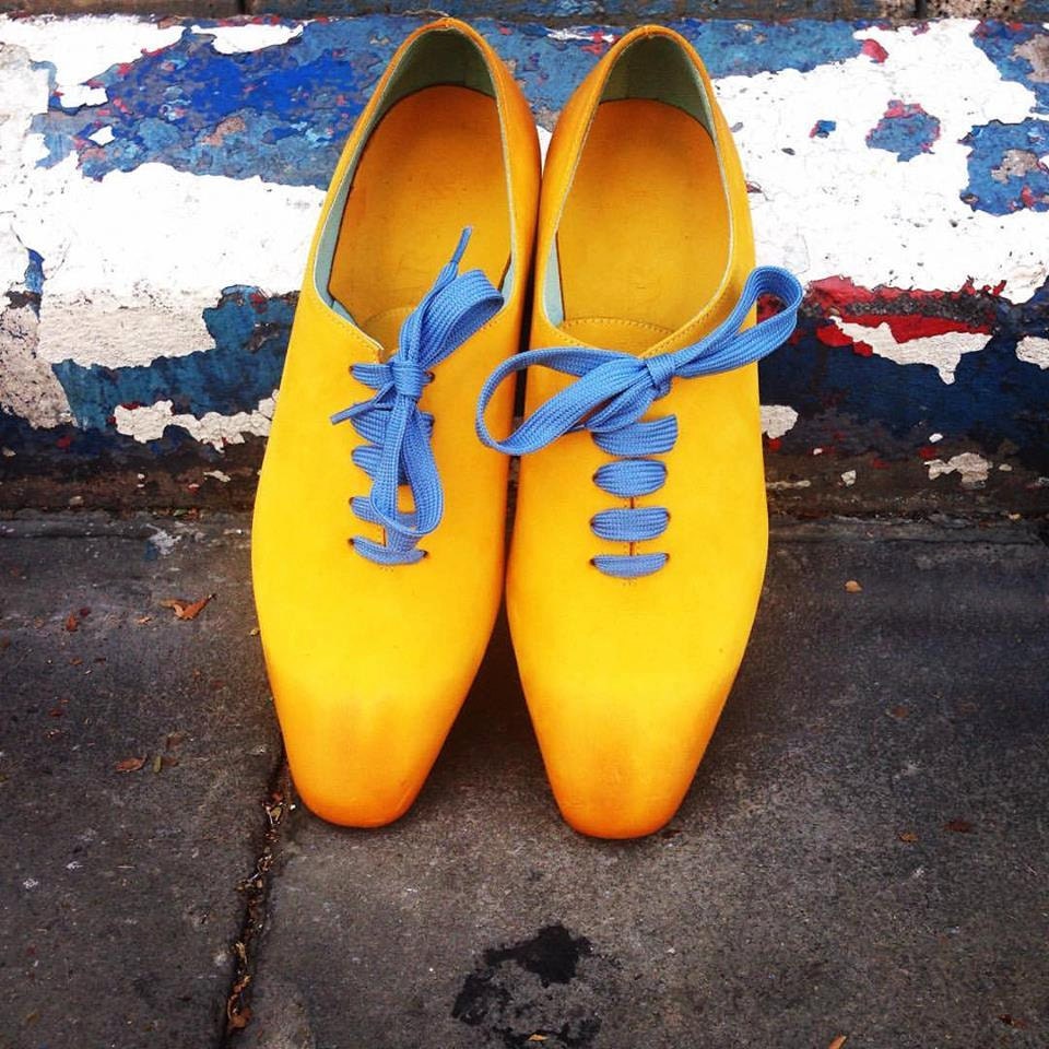 Womens Oxford Shoes Womens Shoes Yellow Wedding by ARAMAshoes