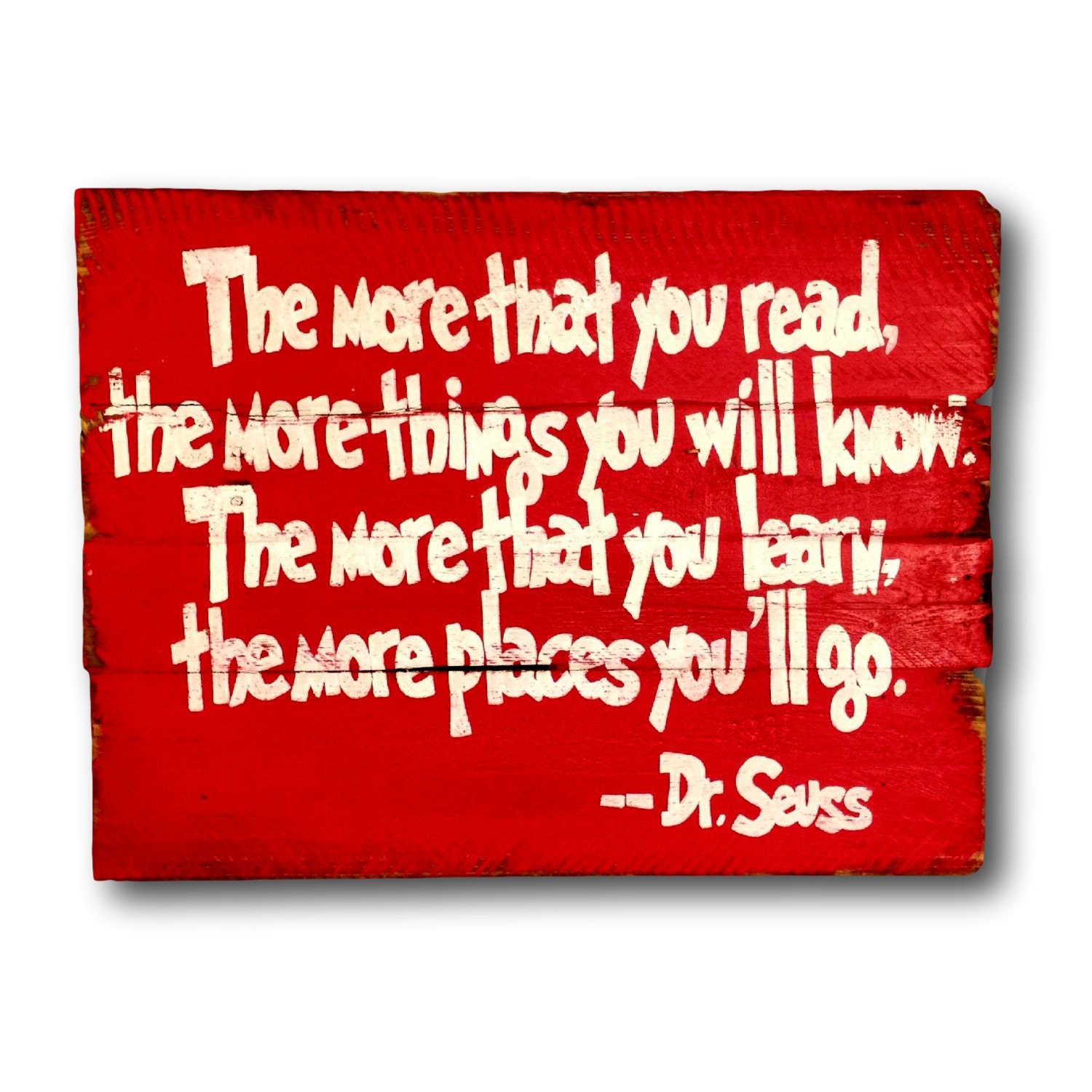 The More That You Read Sign Dr. Seuss Quote Classroom