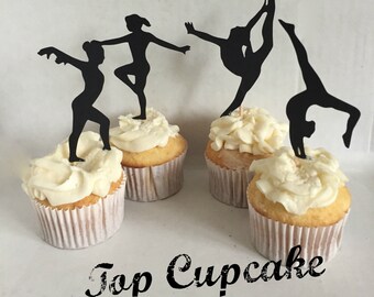 Gymnastics Cupcake Toppers -12