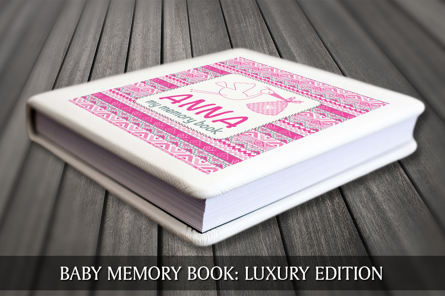 Baby girl keepsake book Baby girl memory book Personalised