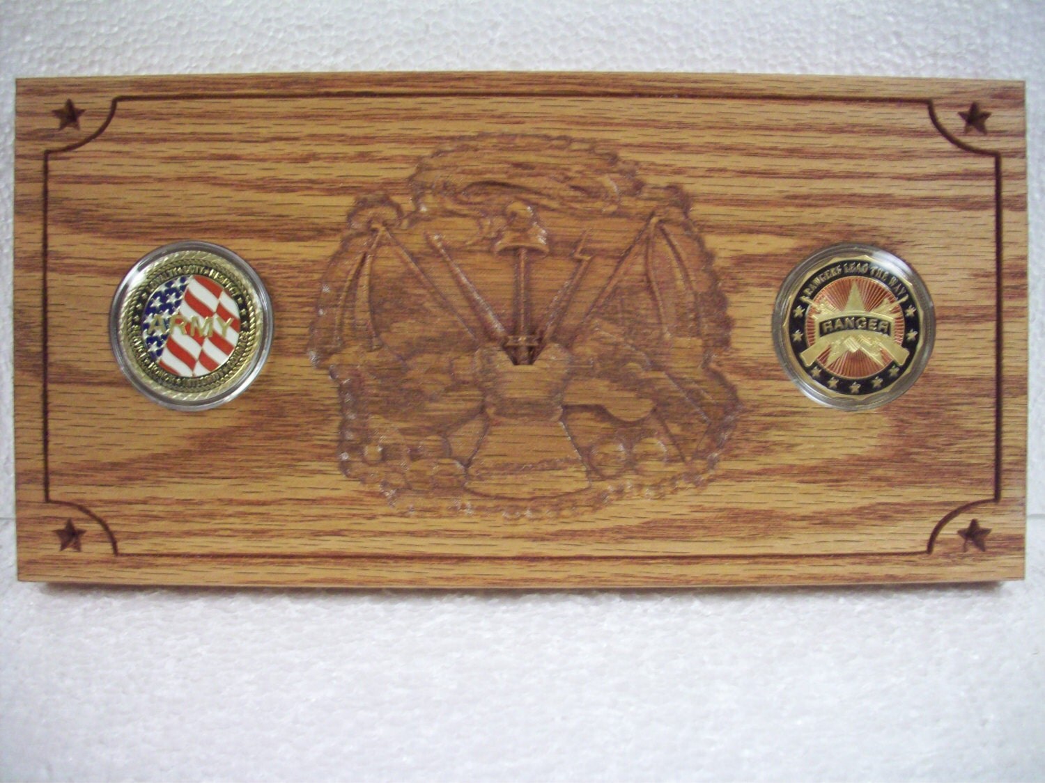 US ARMY Challenge Coin Plaque 45 Challenge Coins by MyFlagOfHonor