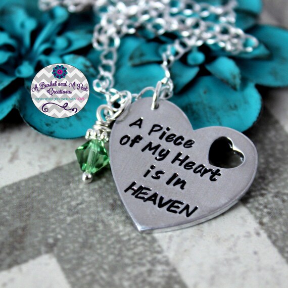 Download Hand stamped A Piece of My Heart is In Heaven memorial