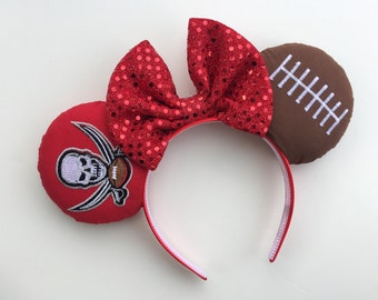 Tampa Bay Buccaneers Football Minnie Mouse Ears