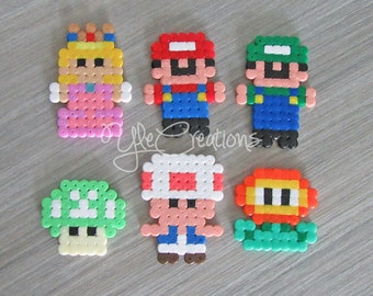 PIXEL ART Super Mario set hama beads perler party favor gifts
