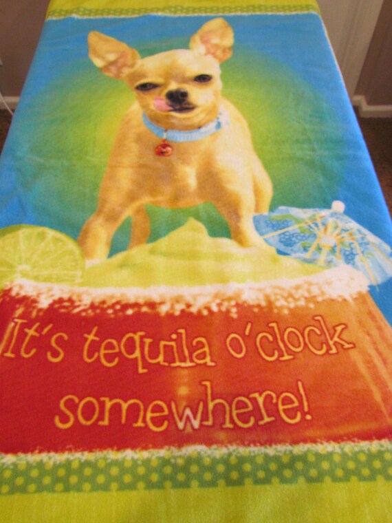 24 Margarita Chihuahua Blanket/Throw by MonkeyMindCreations