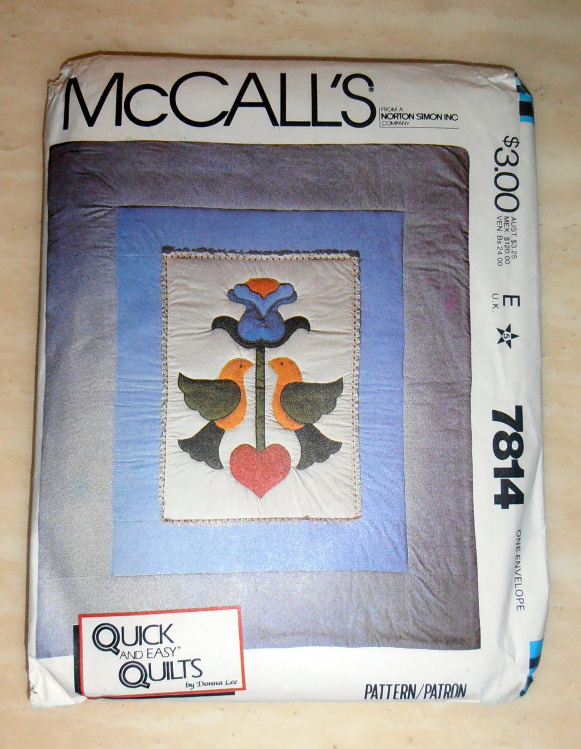 quilt-pattern-pennsylvania-dutch-quilt-mccalls-craft-7814-blanket-patterns-80s-pattern