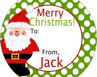 Christmas Round Label Reindeer Food Round by PaisleyChickInks