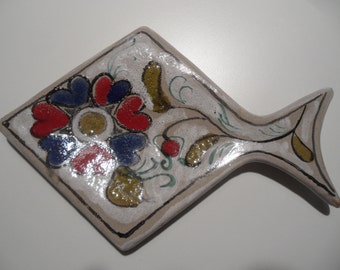 Schiavon plate,Schiavon deco plate,small plate,ceramic plate,jewelry bowl,Italian ceramic,handpainted plate,small ceramic plate,plate
