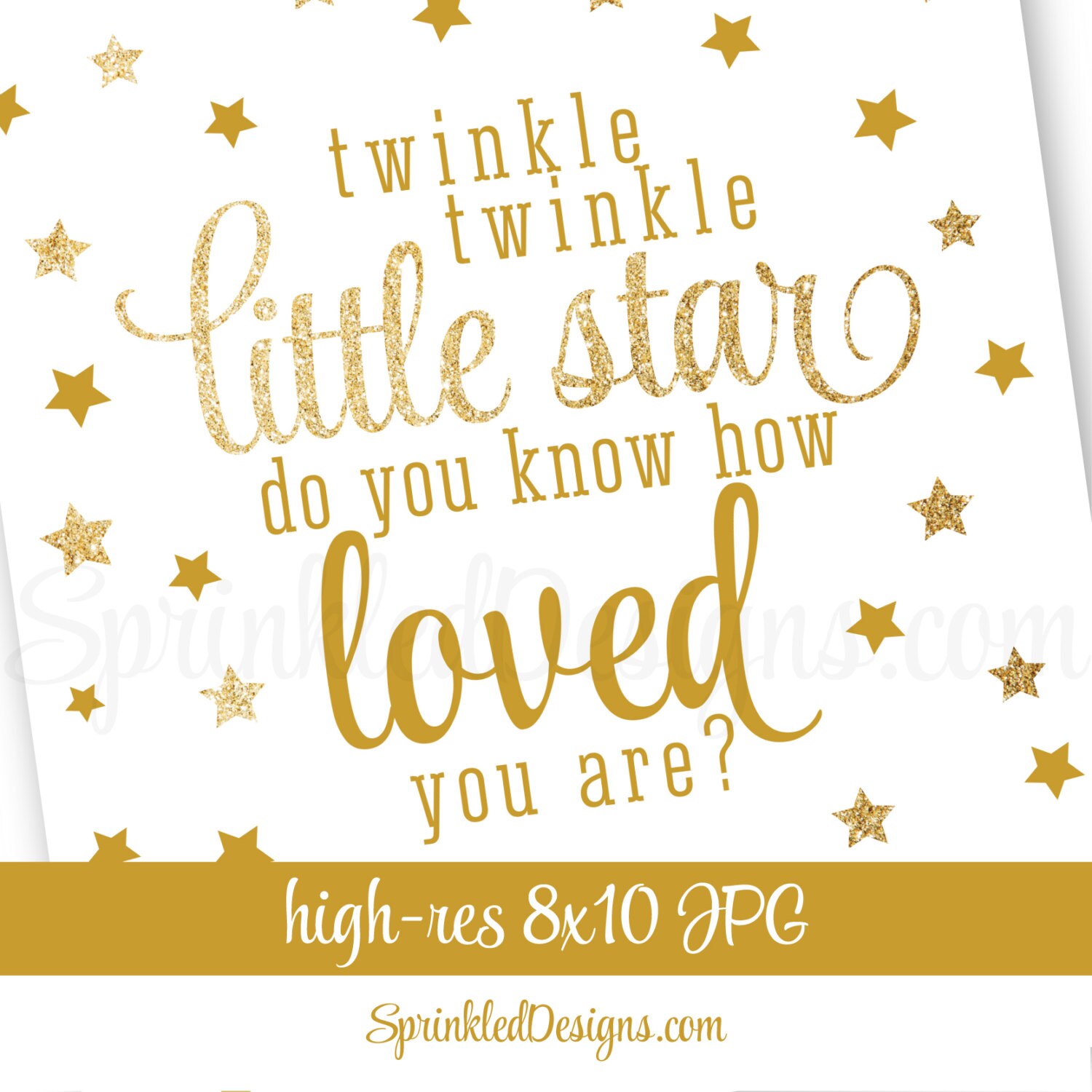 Twinkle Little Star Do You Know How Loved You Are Printable