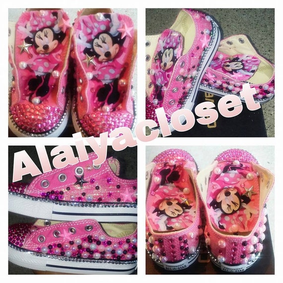 Minnie Mouse Converse Infant/Toddler by Alaiyacloset on Etsy