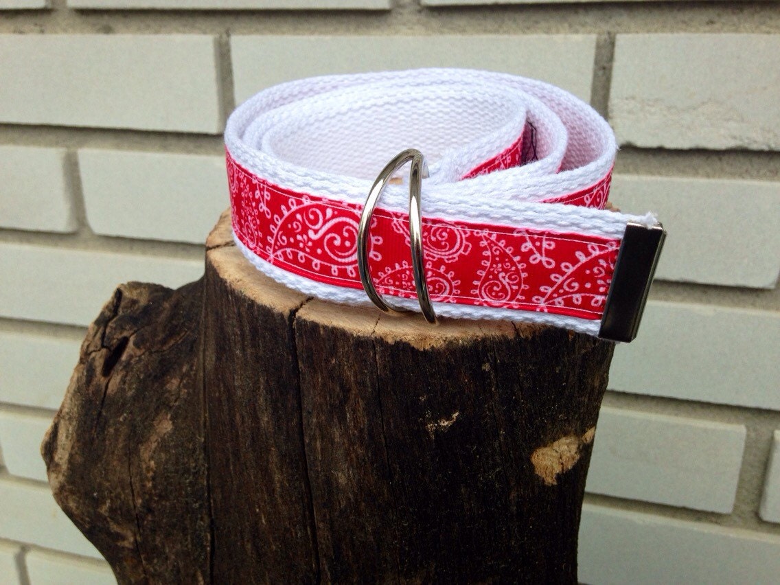 Red bandana belt western belt toddlers belt by NorthMomCreations