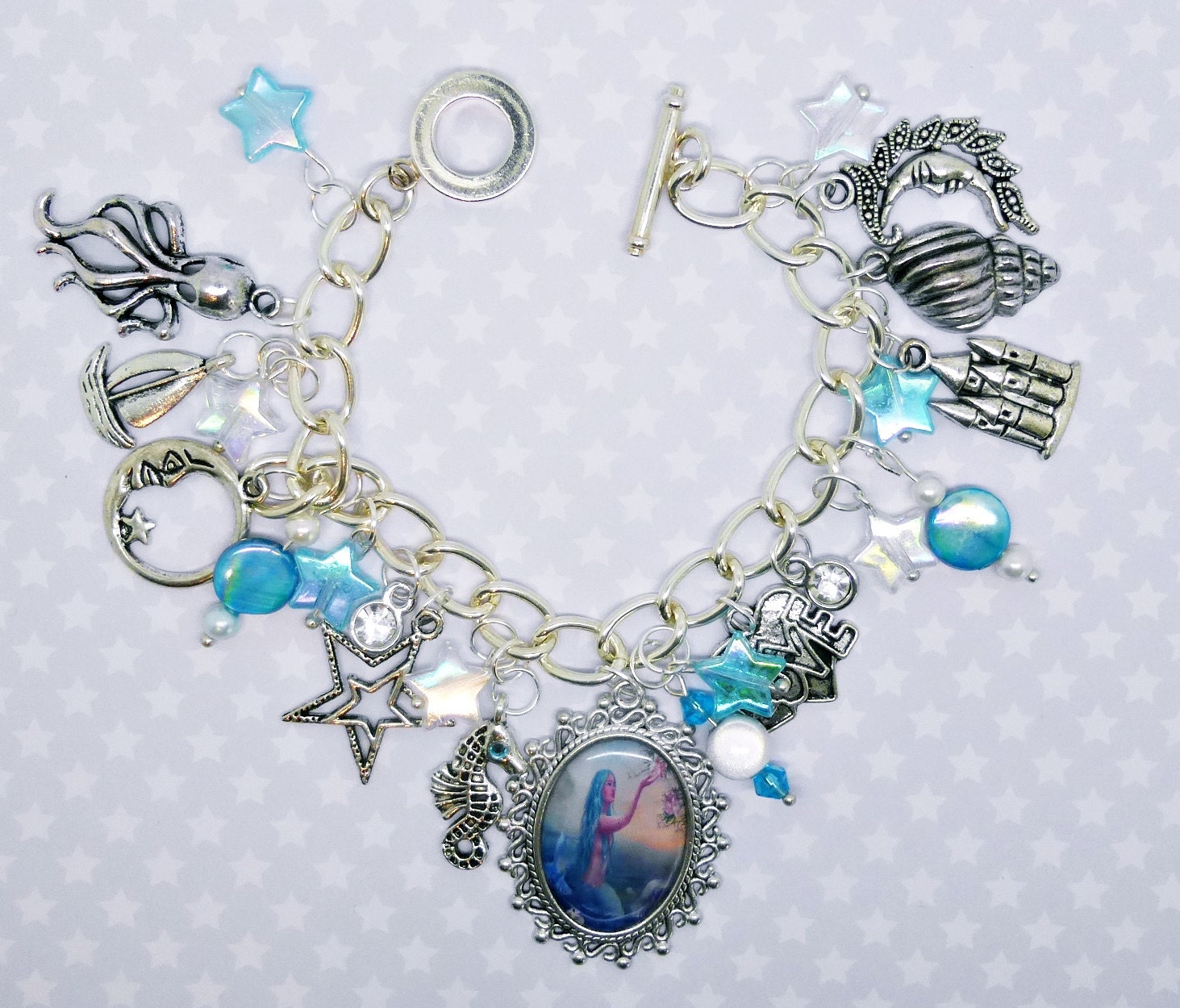 Mermaid Bracelet Mermaid Charm Bracelet Mermaid Jewellery