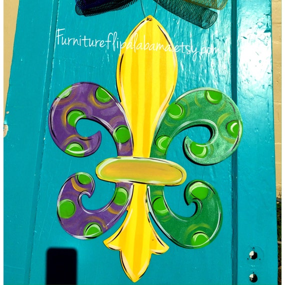 mardi gras door hanger