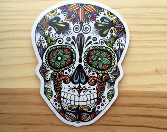 Zentangle - Sugar Skull Sticker