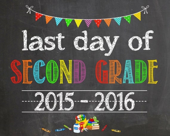 Last Day of Second Grade 2015-2016 Photo by BaileyBunchInvites