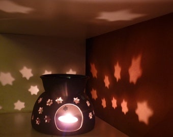 Essential Oil Burner, wax burner,star oil burner, star constellation oil burner