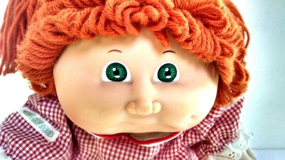 cabbage patch doll with orange hair