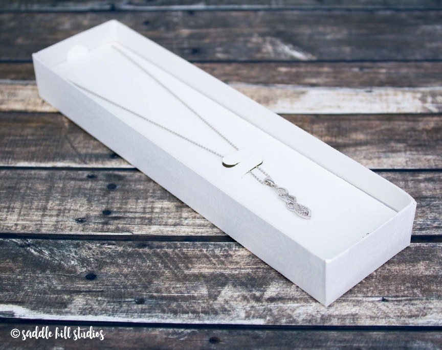 Gift Box Jewelry Card Inserts 8 x 2 x 1