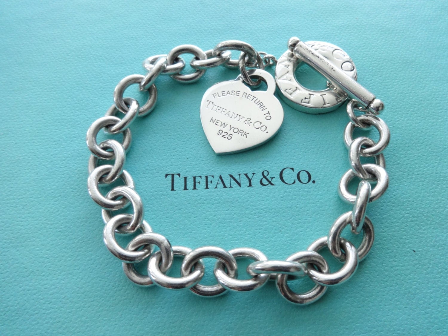 Authentic Tiffany and Co. Sterling Silver Toggle Clasp Return