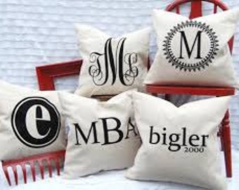 Monogram or Name Pillow