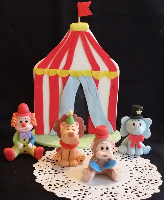 Circus Cake Topper Circus Birthday Party Carnival Birthday