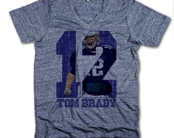Tom Brady Officially Licensed NFLPA New England V-Neck Mens XS-2XL Tom Brady Game B