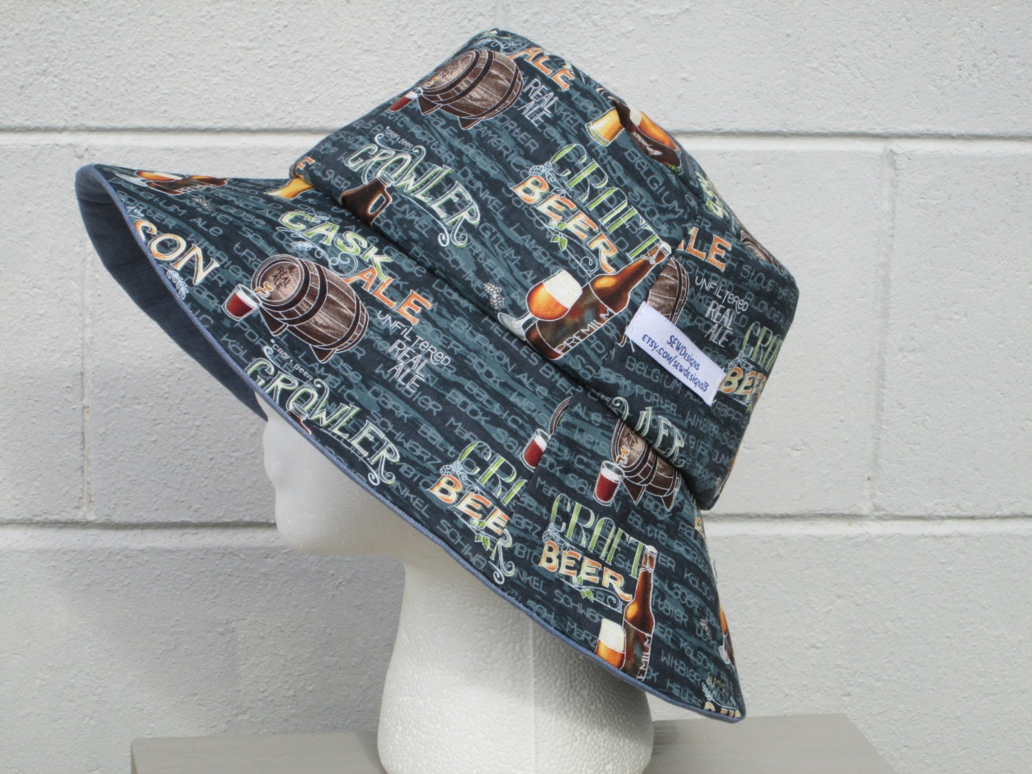 Bucket Hat 25 XLarge Craft Beer beer keg beer by SEWDesigns13