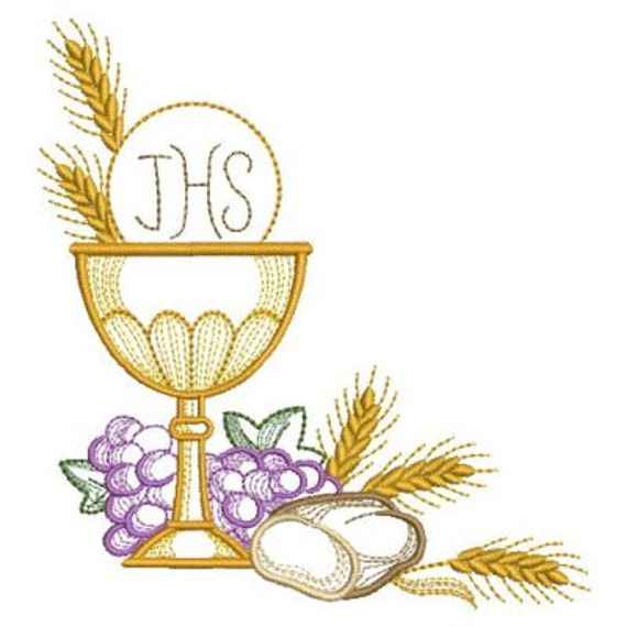 Communion Holly Chalice Machine Embroidery Designs Pack